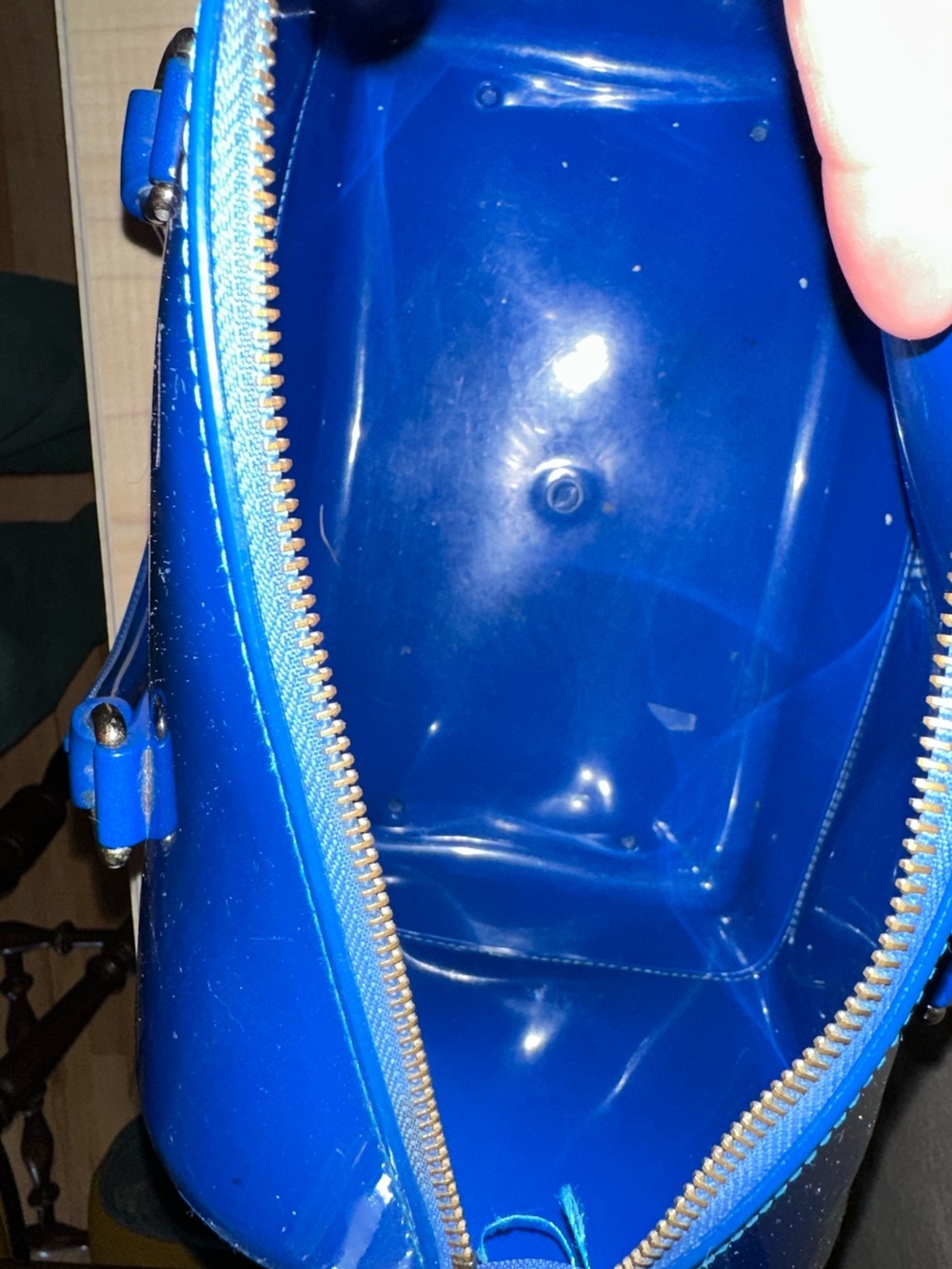 FURLA💙 glossy blue CANDYBAG - Picture 7 of 7